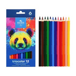 KOH-I-NOOR HARDTMUTH 12 Racoon Coloured Hexagonal Pencils
